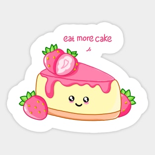 Eat More Cake Sticker